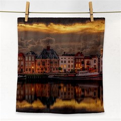 Old Port Of Maasslui Netherlands Face Towel