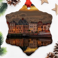 Old Port Of Maasslui Netherlands Ornament (snowflake)