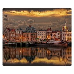 Old Port Of Maasslui Netherlands Two Sides Premium Plush Fleece Blanket (kids Size)