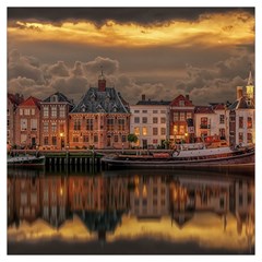 Old Port Of Maasslui Netherlands Lightweight Scarf  by Maspions