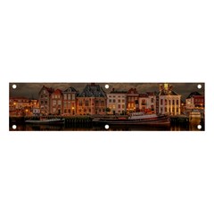 Old Port Of Maasslui Netherlands Banner And Sign 4  X 1  by Maspions