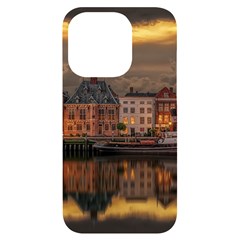 Old Port Of Maasslui Netherlands Iphone 14 Pro Black Uv Print Case by Maspions