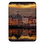 Old Port Of Maasslui Netherlands Rectangular Glass Fridge Magnet (4 pack) Front