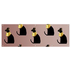 Cat Egyptian Ancient Statue Egypt Culture Animals Banner And Sign 12  X 4 