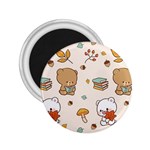 Bear Cartoon Background Pattern Seamless Animal 2.25  Magnets Front