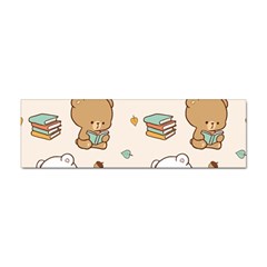 Bear Cartoon Background Pattern Seamless Animal Sticker Bumper (10 Pack)