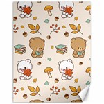 Bear Cartoon Background Pattern Seamless Animal Canvas 12  x 16  11.86 x15.41  Canvas - 1