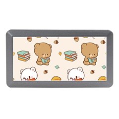 Bear Cartoon Background Pattern Seamless Animal Memory Card Reader (mini)