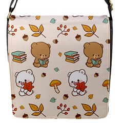 Bear Cartoon Background Pattern Seamless Animal Flap Closure Messenger Bag (s) by Maspions