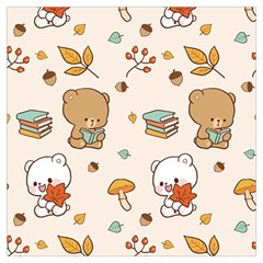 Bear Cartoon Background Pattern Seamless Animal Lightweight Scarf  by Maspions