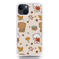 Bear Cartoon Background Pattern Seamless Animal Iphone 14 Tpu Uv Print Case by Maspions