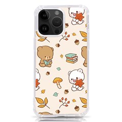 Bear Cartoon Background Pattern Seamless Animal Iphone 14 Pro Max Tpu Uv Print Case