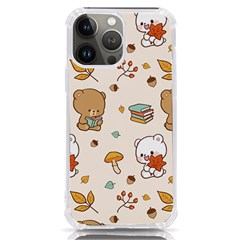 Bear Cartoon Background Pattern Seamless Animal Iphone 13 Pro Max Tpu Uv Print Case