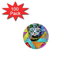 Kitten Cat Pet Animal Adorable Fluffy Cute Kitty 1  Mini Buttons (100 Pack)  by Maspions