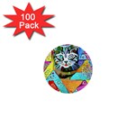 Kitten Cat Pet Animal Adorable Fluffy Cute Kitty 1  Mini Buttons (100 pack)  Front