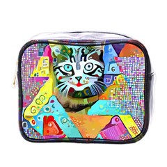 Kitten Cat Pet Animal Adorable Fluffy Cute Kitty Mini Toiletries Bag (one Side)