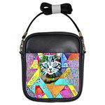 Kitten Cat Pet Animal Adorable Fluffy Cute Kitty Girls Sling Bag Front