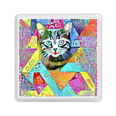 Kitten Cat Pet Animal Adorable Fluffy Cute Kitty Memory Card Reader (square)