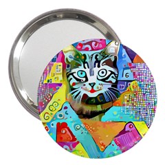 Kitten Cat Pet Animal Adorable Fluffy Cute Kitty 3  Handbag Mirrors by Maspions