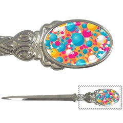 Circles Art Seamless Repeat Bright Colors Colorful Letter Opener