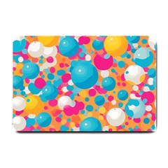 Circles Art Seamless Repeat Bright Colors Colorful Small Doormat