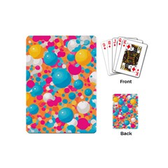 Circles Art Seamless Repeat Bright Colors Colorful Playing Cards Single Design (mini)