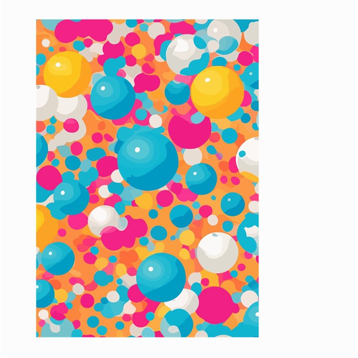 Circles Art Seamless Repeat Bright Colors Colorful Large Garden Flag (Two Sides)