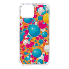 Circles Art Seamless Repeat Bright Colors Colorful Iphone 14 Tpu Uv Print Case