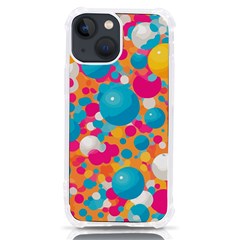 Circles Art Seamless Repeat Bright Colors Colorful Iphone 13 Mini Tpu Uv Print Case by Maspions