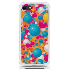 Circles Art Seamless Repeat Bright Colors Colorful Iphone Se by Maspions