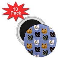 Cat Cat Background Animals Little Cat Pets Kittens 1 75  Magnets (10 Pack)  by Maspions