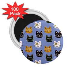 Cat Cat Background Animals Little Cat Pets Kittens 2 25  Magnets (100 Pack)  by Maspions