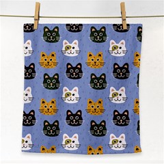 Cat Cat Background Animals Little Cat Pets Kittens Face Towel by Maspions