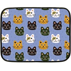 Cat Cat Background Animals Little Cat Pets Kittens Two Sides Fleece Blanket (mini)