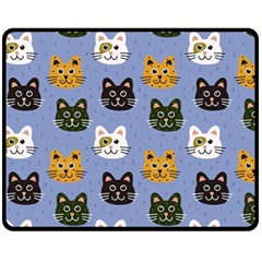 Cat Cat Background Animals Little Cat Pets Kittens Fleece Blanket (medium) by Maspions