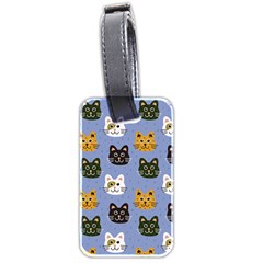 Cat Cat Background Animals Little Cat Pets Kittens Luggage Tag (two Sides)