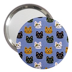 Cat Cat Background Animals Little Cat Pets Kittens 3  Handbag Mirrors by Maspions