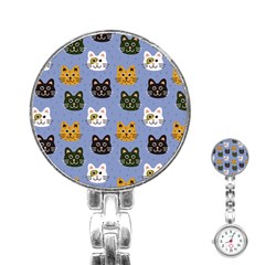 Cat Cat Background Animals Little Cat Pets Kittens Stainless Steel Nurses Watch by Maspions