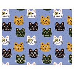 Cat Cat Background Animals Little Cat Pets Kittens Two Sides Premium Plush Fleece Blanket (teen Size)