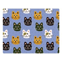 Cat Cat Background Animals Little Cat Pets Kittens Two Sides Premium Plush Fleece Blanket (large)