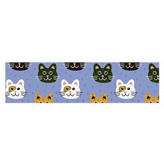 Cat Cat Background Animals Little Cat Pets Kittens Oblong Satin Scarf (16  X 60 ) by Maspions