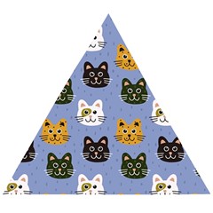 Cat Cat Background Animals Little Cat Pets Kittens Wooden Puzzle Triangle