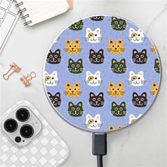 Cat Cat Background Animals Little Cat Pets Kittens Wireless Fast Charger(white)