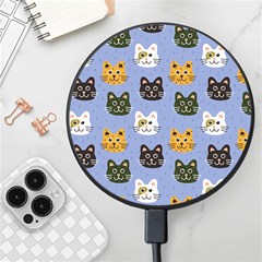 Cat Cat Background Animals Little Cat Pets Kittens Wireless Fast Charger(black)