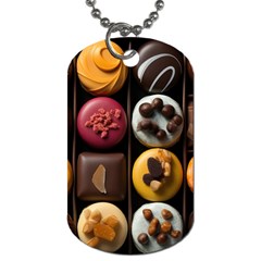 Chocolate Candy Candy Box Gift Cashier Decoration Chocolatier Art Handmade Food Cooking Dog Tag (one Side) by Maspions