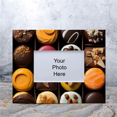 Chocolate Candy Candy Box Gift Cashier Decoration Chocolatier Art Handmade Food Cooking White Tabletop Photo Frame 4 x6  by Maspions