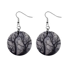 Landscape Forest Ceiba Tree, Guayaquil, Ecuador Mini Button Earrings by dflcprintsclothing