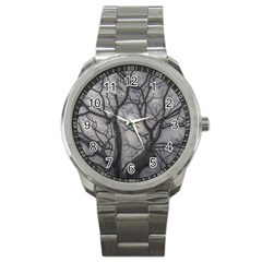 Landscape Forest Ceiba Tree, Guayaquil, Ecuador Sport Metal Watch by dflcprintsclothing