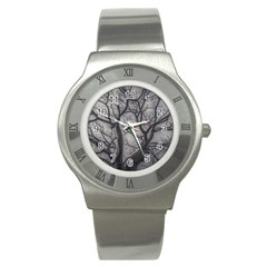 Landscape Forest Ceiba Tree, Guayaquil, Ecuador Stainless Steel Watch by dflcprintsclothing