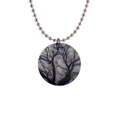 Landscape Forest Ceiba Tree, Guayaquil, Ecuador 1  Button Necklace by dflcprintsclothing